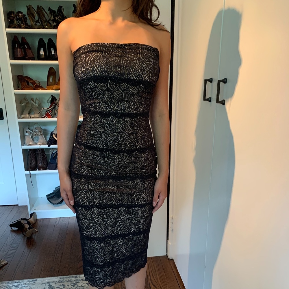 Bebe Strapless Party Dress NWOT